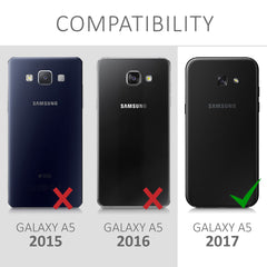 Samsung Galaxy A5 (2017) Handyhülle mit Kartenfach und Ständer
