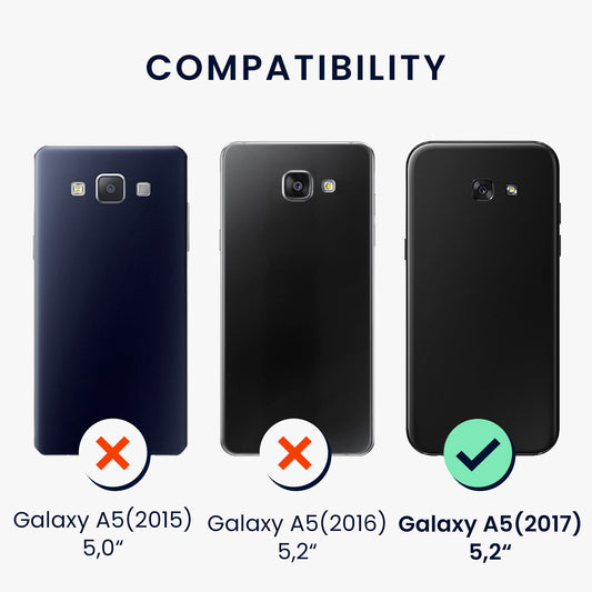 kwmobile Handyhülle für Samsung Galaxy A5 (2017) Hülle - Kabelloses Laden - Schutzhülle Cover