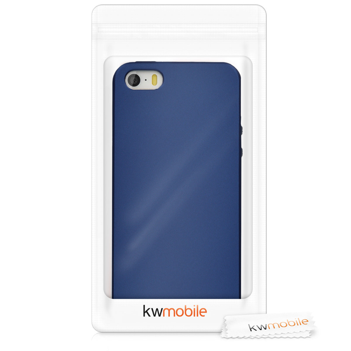 kwmobile Handyhülle für Apple iPhone SE (1.Gen 2016) / iPhone 5 / iPhone 5S Hülle - Silikon Case metallisch schimmernd - Schutzhülle Cover