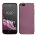kwmobile Handyhülle für Apple iPhone SE (1.Gen 2016) / iPhone 5 / iPhone 5S Hülle - Silikon Case metallisch schimmernd - Schutzhülle Cover