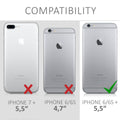kwmobile Handyhülle für Apple iPhone 6 Plus / 6S Plus Hülle - Case Silikon - Kabelloses Laden - Schutzhülle Cover