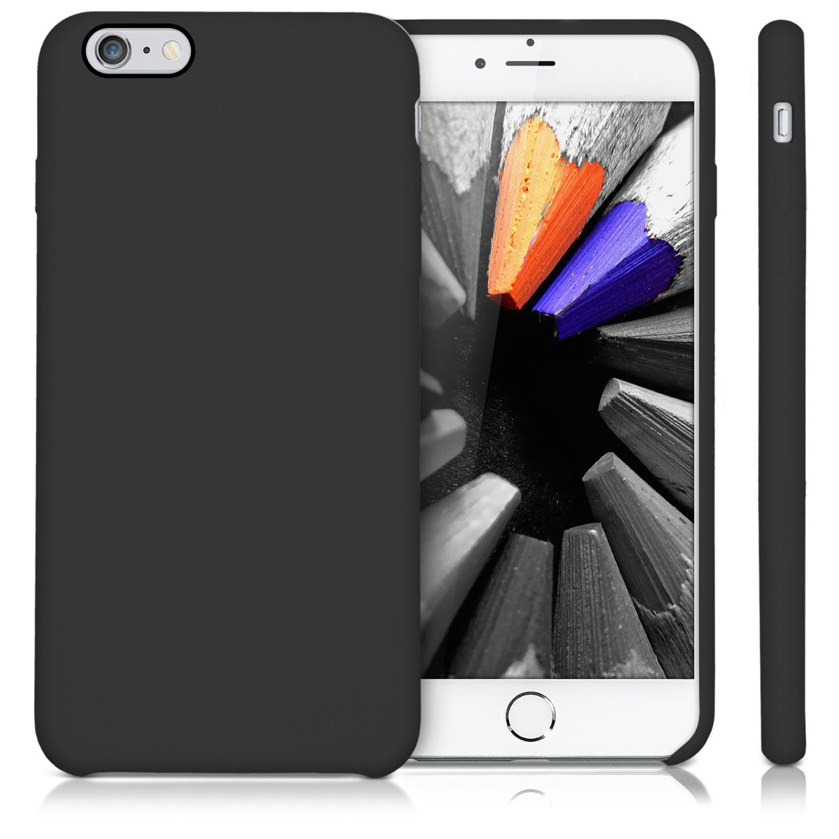kwmobile Handyhülle für Apple iPhone 6 Plus / 6S Plus Hülle - Case Silikon - Kabelloses Laden - Schutzhülle Cover