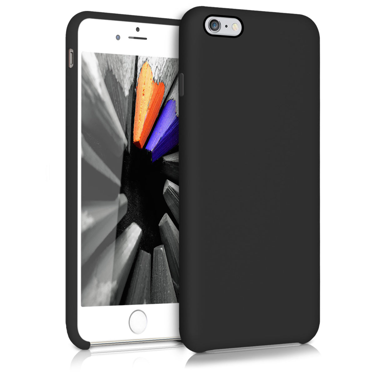 kwmobile Handyhülle für Apple iPhone 6 Plus / 6S Plus Hülle - Case Silikon - Kabelloses Laden - Schutzhülle Cover