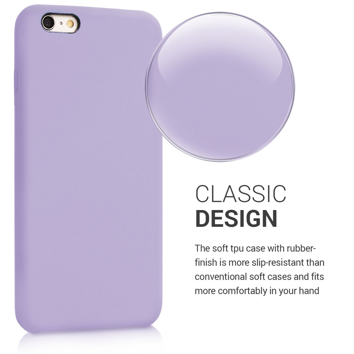 kwmobile Handyhülle für Apple iPhone 6 Plus / 6S Plus Hülle - Case Silikon - Kabelloses Laden - Schutzhülle Cover