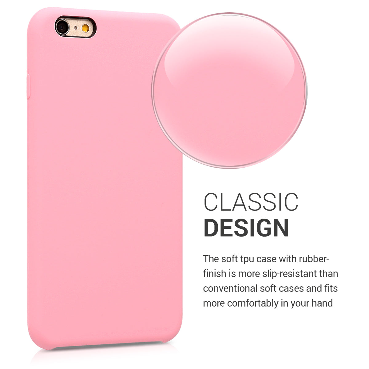 kwmobile Handyhülle für Apple iPhone 6 Plus / 6S Plus Hülle - Case Silikon - Kabelloses Laden - Schutzhülle Cover