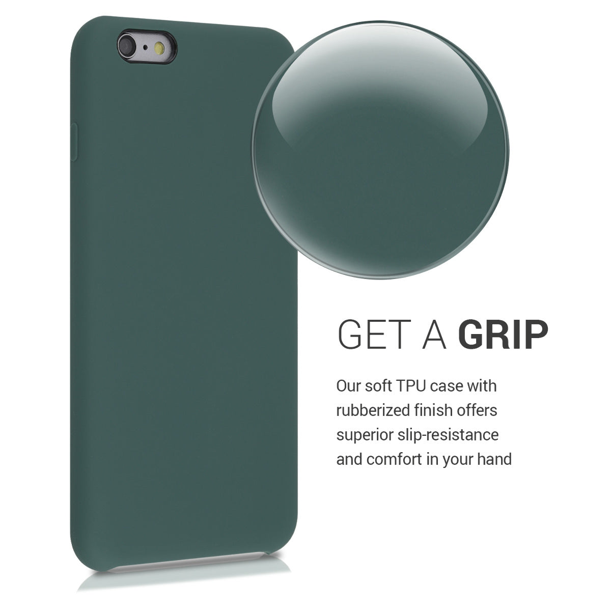 kwmobile Handyhülle für Apple iPhone 6 Plus / 6S Plus Hülle - Case Silikon - Kabelloses Laden - Schutzhülle Cover
