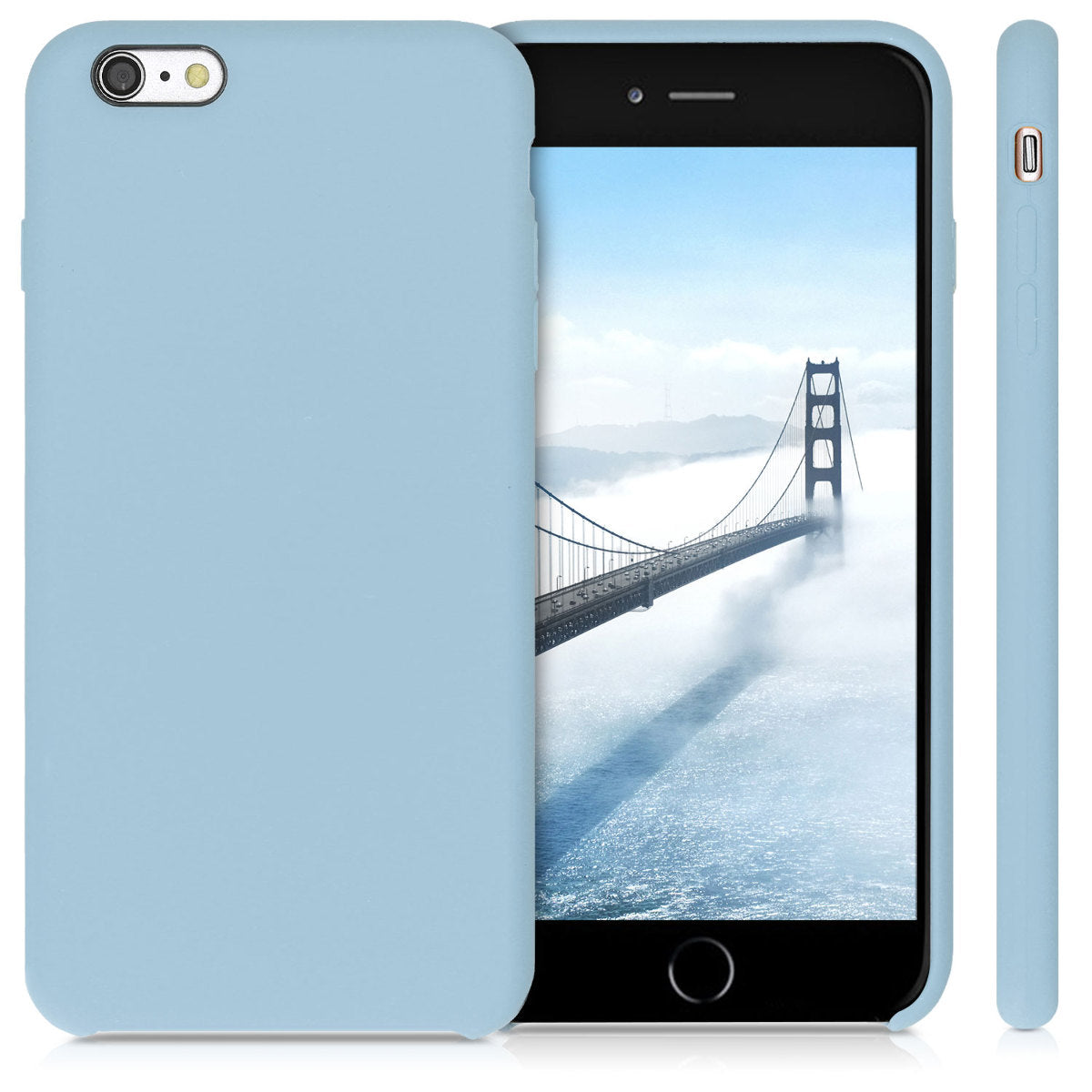 kwmobile Handyhülle für Apple iPhone 6 Plus / 6S Plus Hülle - Case Silikon - Kabelloses Laden - Schutzhülle Cover