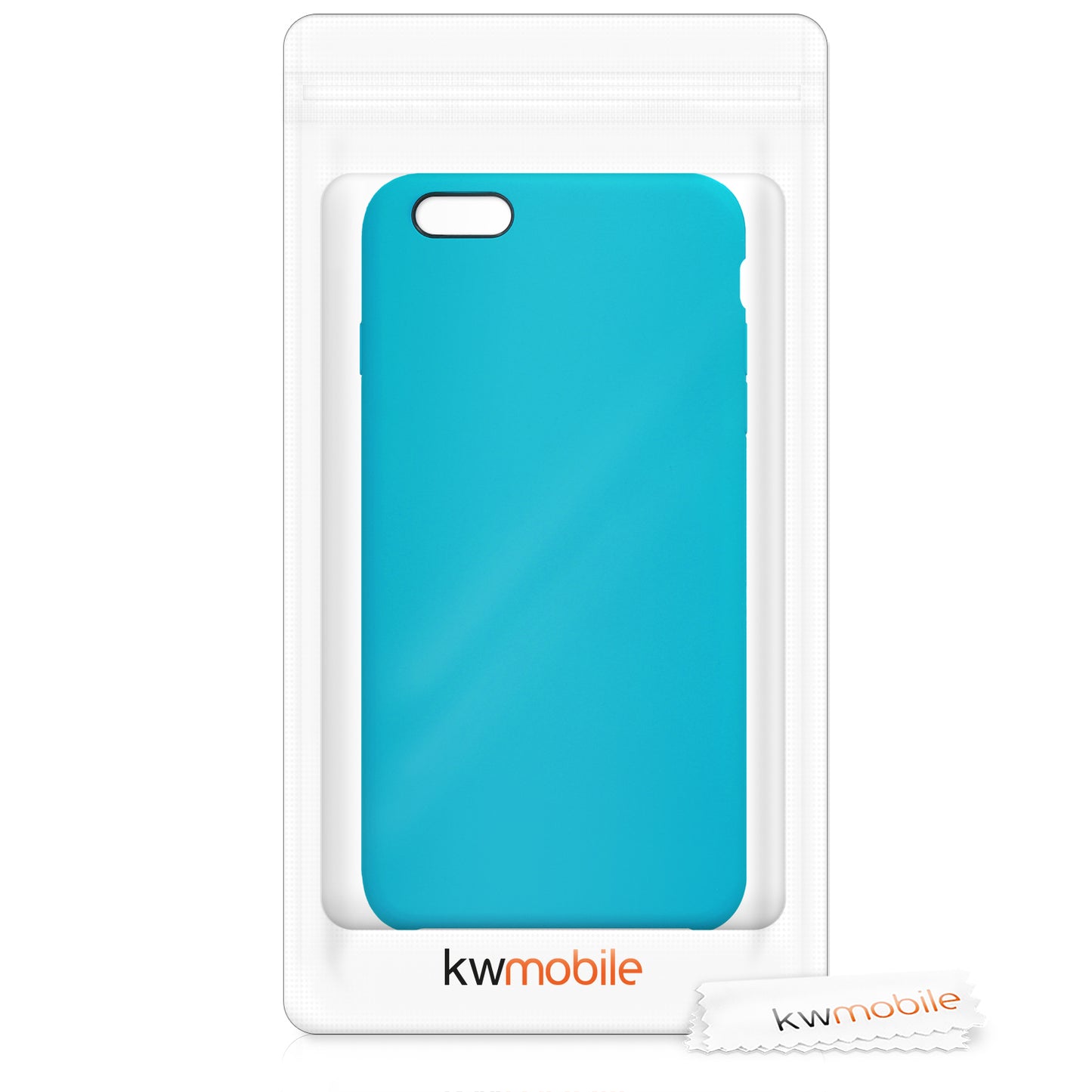 kwmobile Handyhülle für Apple iPhone 6 Plus / 6S Plus Hülle - Case Silikon - Kabelloses Laden - Schutzhülle Cover