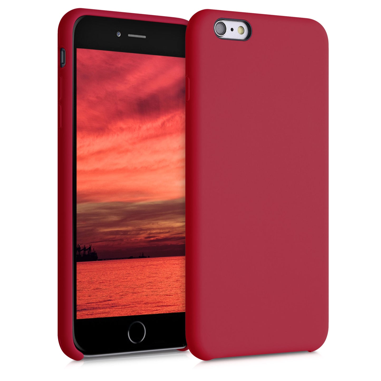 kwmobile Handyhülle für Apple iPhone 6 Plus / 6S Plus Hülle - Case Silikon - Kabelloses Laden - Schutzhülle Cover