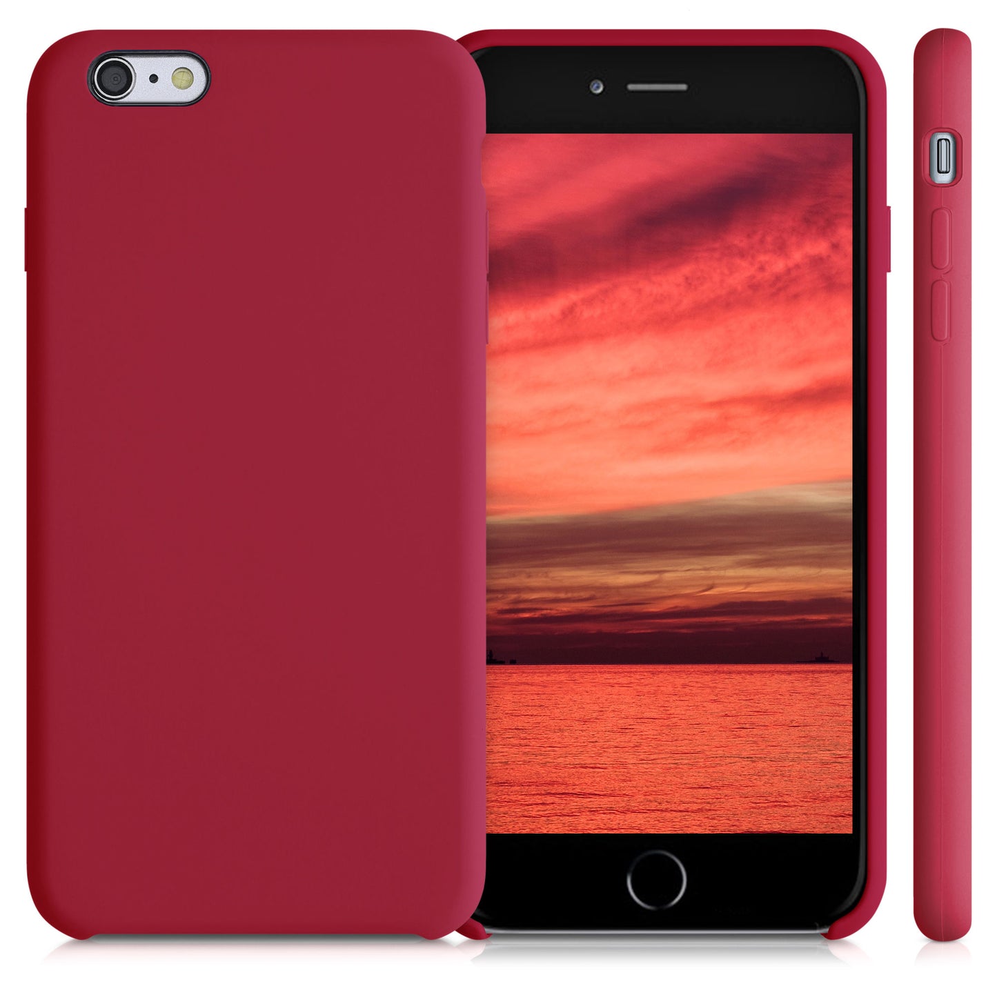 kwmobile Handyhülle für Apple iPhone 6 Plus / 6S Plus Hülle - Case Silikon - Kabelloses Laden - Schutzhülle Cover