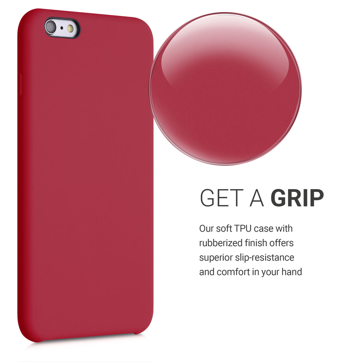 kwmobile Handyhülle für Apple iPhone 6 Plus / 6S Plus Hülle - Case Silikon - Kabelloses Laden - Schutzhülle Cover