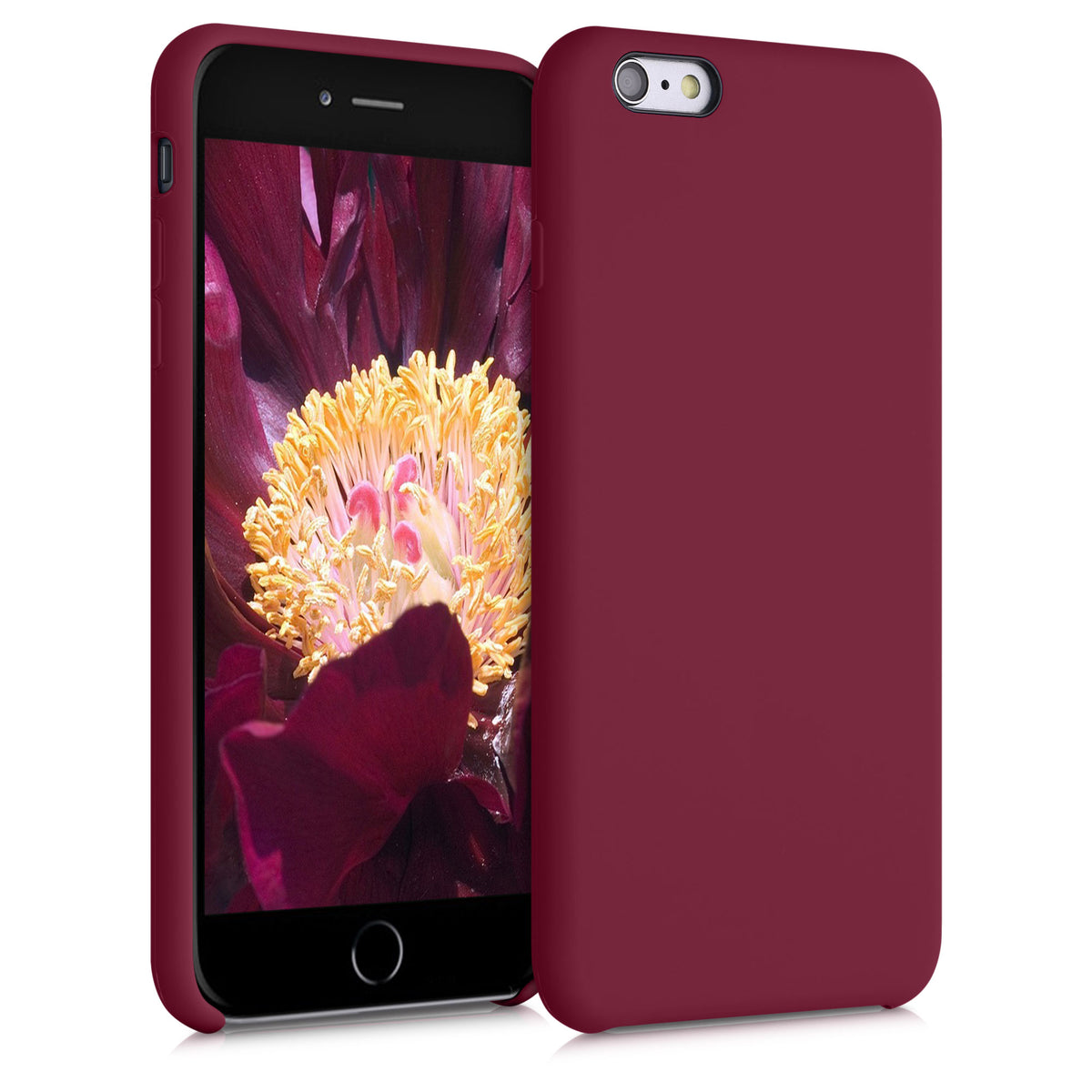 kwmobile Handyhülle für Apple iPhone 6 Plus / 6S Plus Hülle - Case Silikon - Kabelloses Laden - Schutzhülle Cover