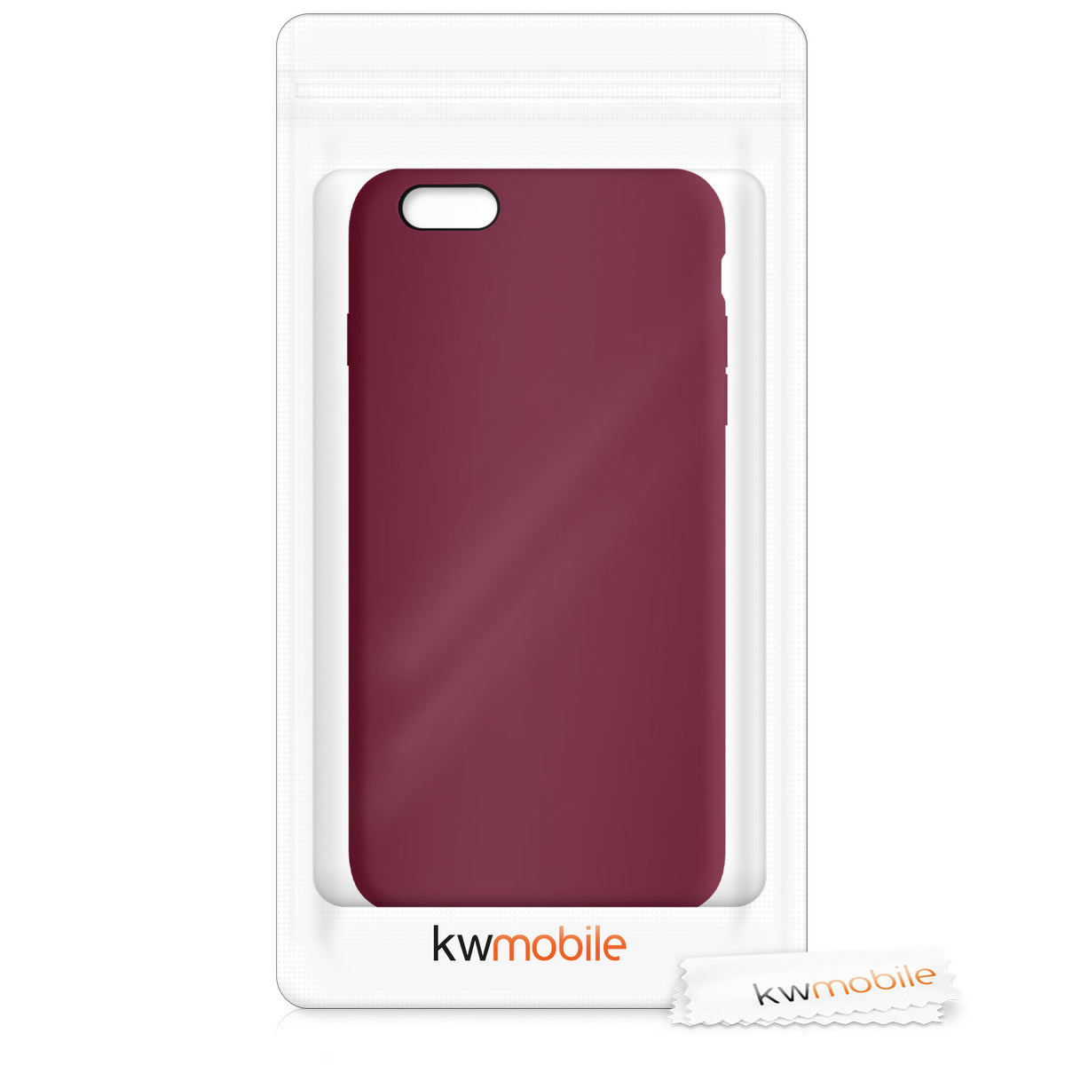 kwmobile Handyhülle für Apple iPhone 6 Plus / 6S Plus Hülle - Case Silikon - Kabelloses Laden - Schutzhülle Cover