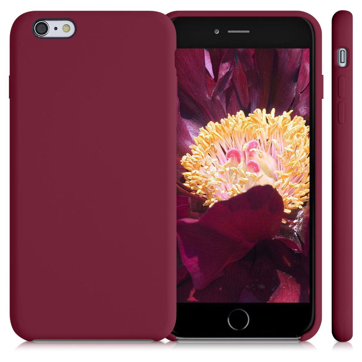 kwmobile Handyhülle für Apple iPhone 6 Plus / 6S Plus Hülle - Case Silikon - Kabelloses Laden - Schutzhülle Cover