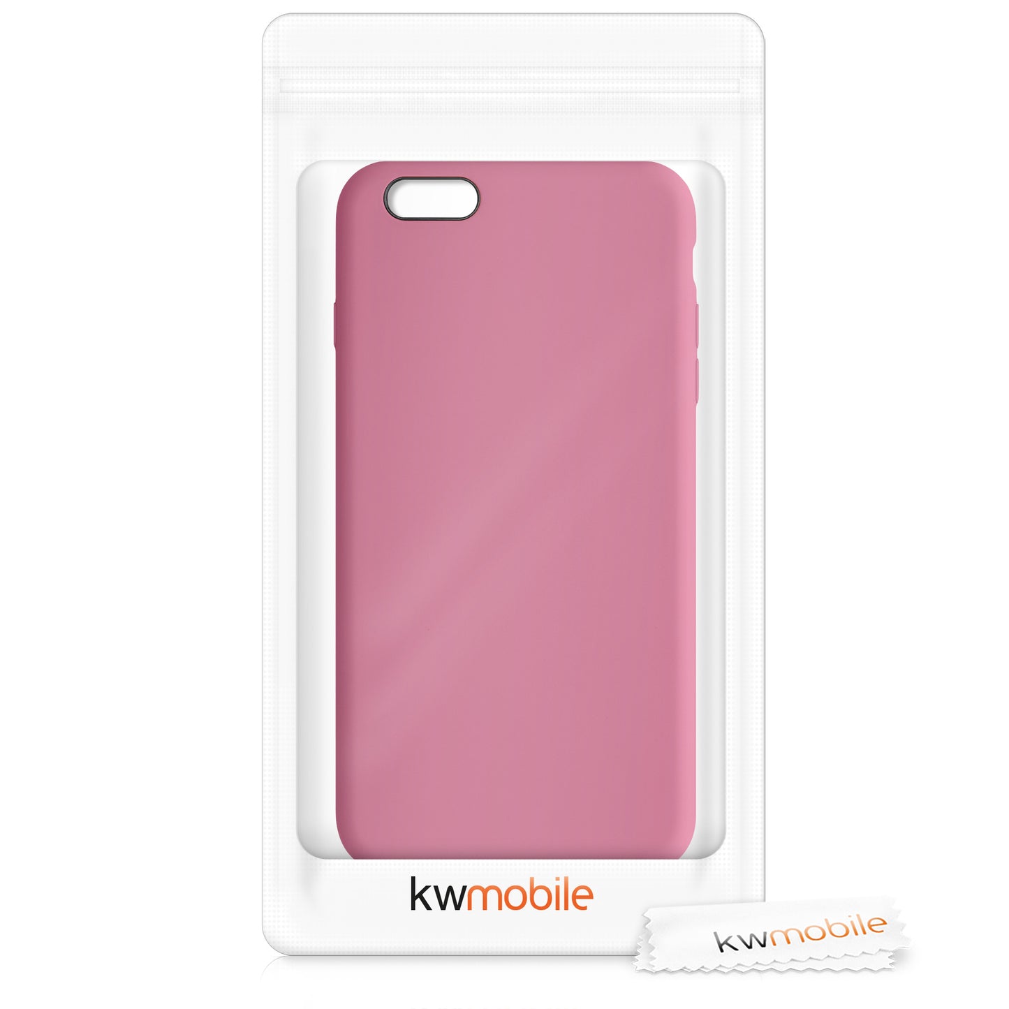 kwmobile Handyhülle für Apple iPhone 6 Plus / 6S Plus Hülle - Case Silikon - Kabelloses Laden - Schutzhülle Cover