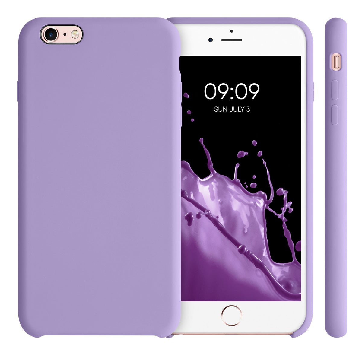 kwmobile Handyhülle für Apple iPhone 6 Plus / 6S Plus Hülle - Case Silikon - Kabelloses Laden - Schutzhülle Cover