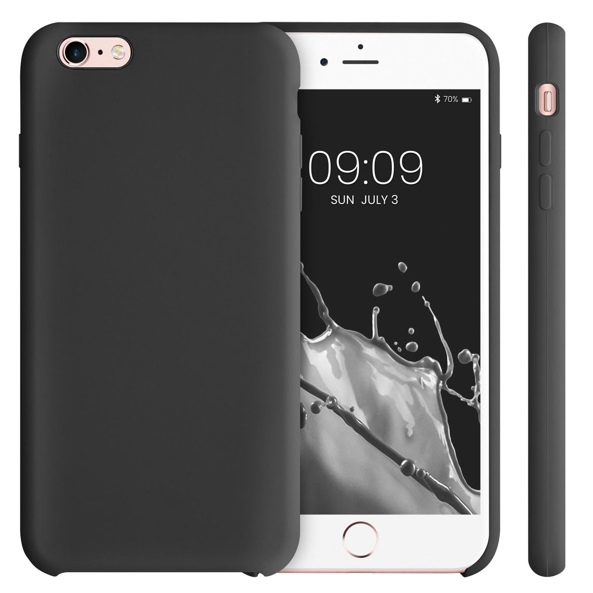 kwmobile Handyhülle für Apple iPhone 6 Plus / 6S Plus Hülle - Case Silikon - Kabelloses Laden - Schutzhülle Cover
