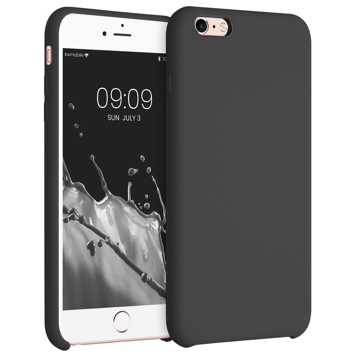 kwmobile Handyhülle für Apple iPhone 6 Plus / 6S Plus Hülle - Case Silikon - Kabelloses Laden - Schutzhülle Cover