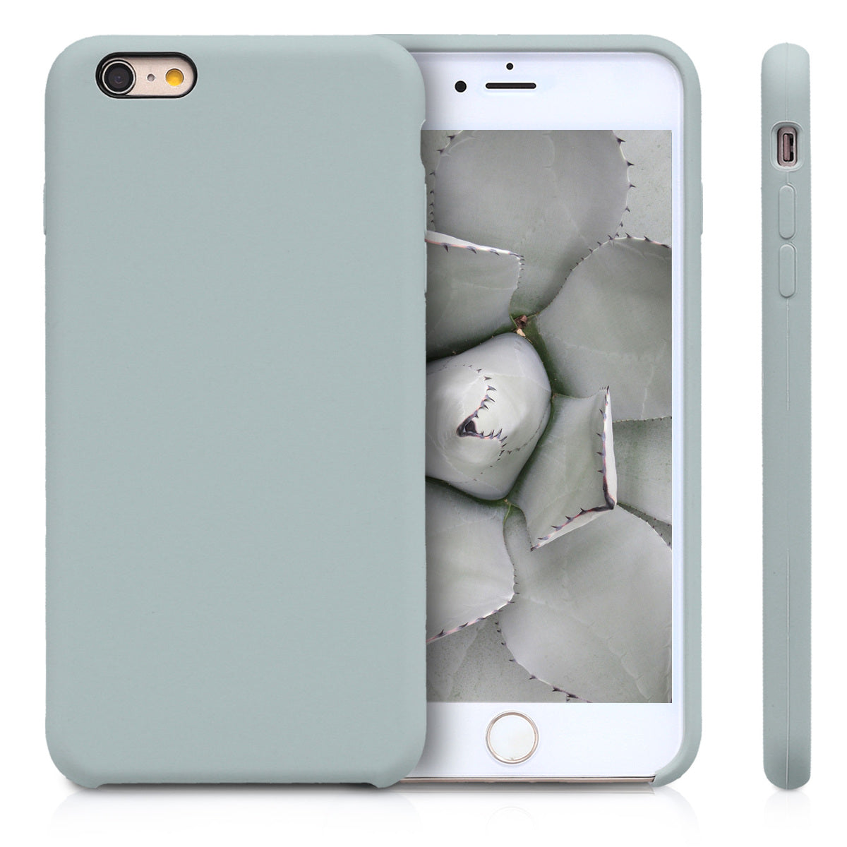 kwmobile Handyhülle für Apple iPhone 6 Plus / 6S Plus Hülle - Case Silikon - Kabelloses Laden - Schutzhülle Cover