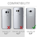 Samsung Galaxy S8 Handyhülle Silikon Dunkelgrün