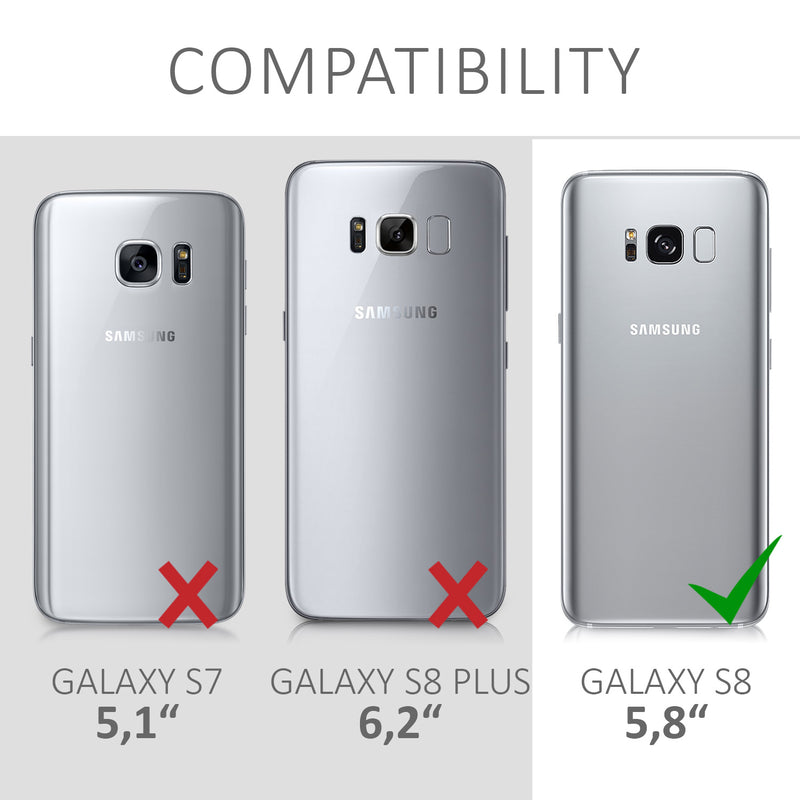 Samsung Galaxy S8 Handyhülle Silikon Dunkelgrün