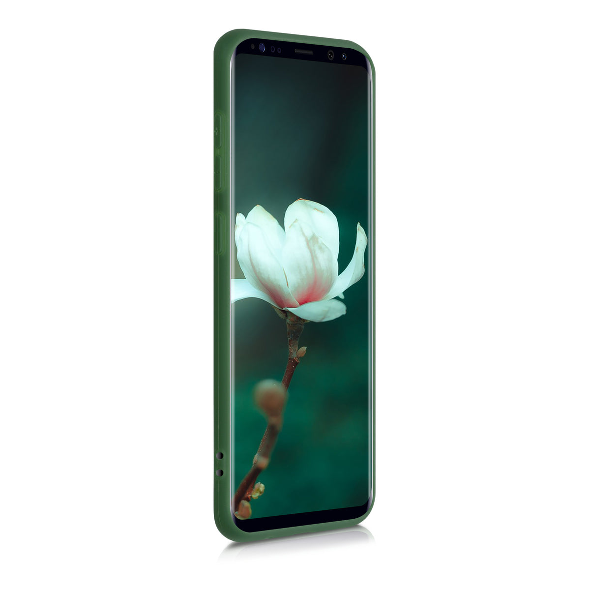Samsung Galaxy S8 Handyhülle Silikon Dunkelgrün