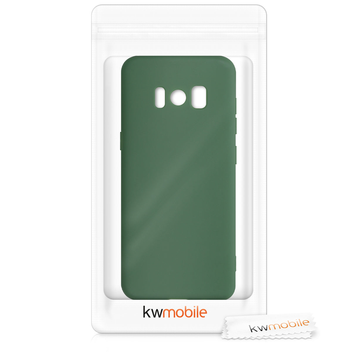 Samsung Galaxy S8 Handyhülle Silikon Dunkelgrün
