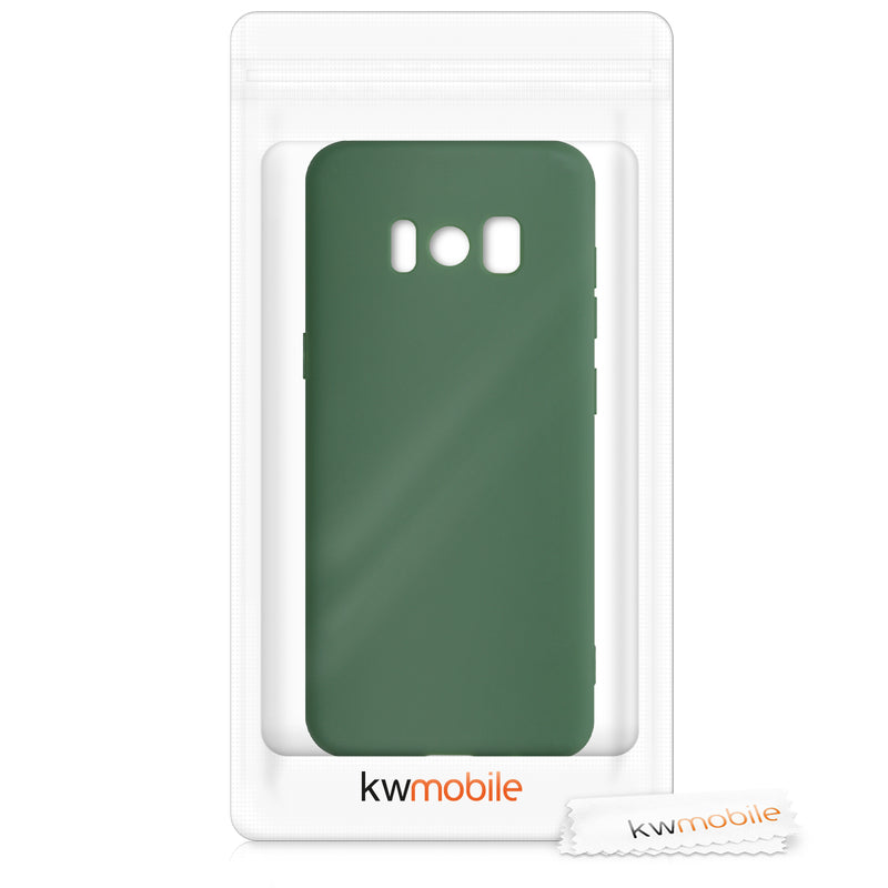 Samsung Galaxy S8 Handyhülle Silikon Dunkelgrün