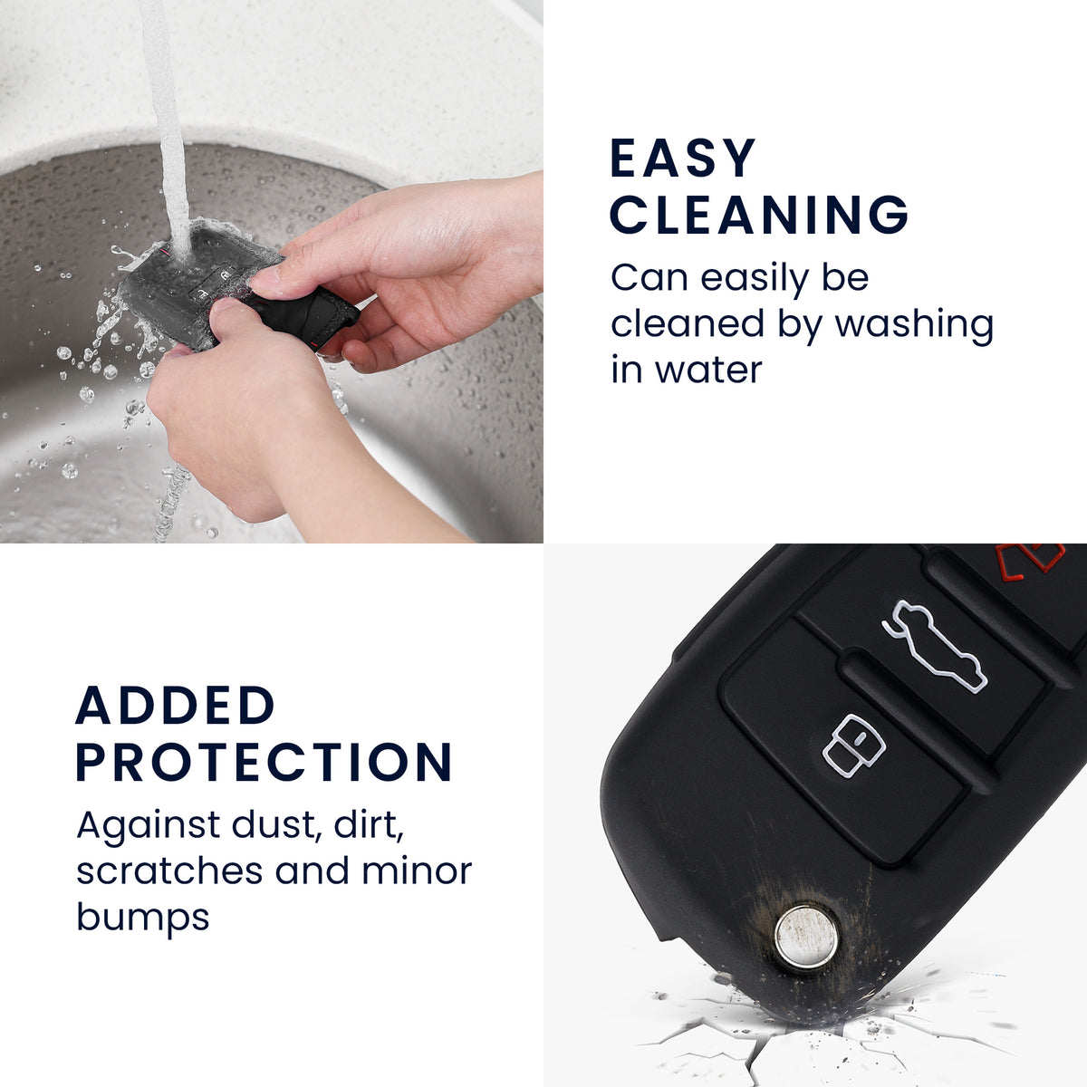 Silikon Hülle kompatibel mit Audi Autoschlüssel