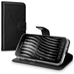 Samsung Galaxy Xcover 4 / 4S Kunstleder Handyhülle mit Kartenfach