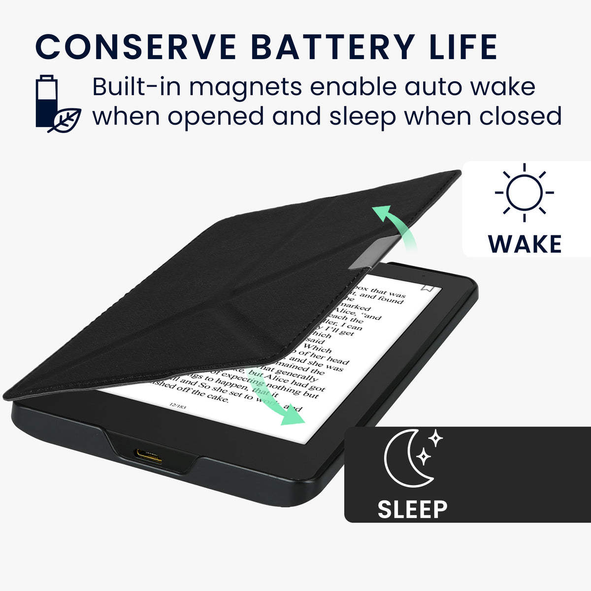 Kobo Aura Edition 2 mit Auto-Sleep Klapphülle