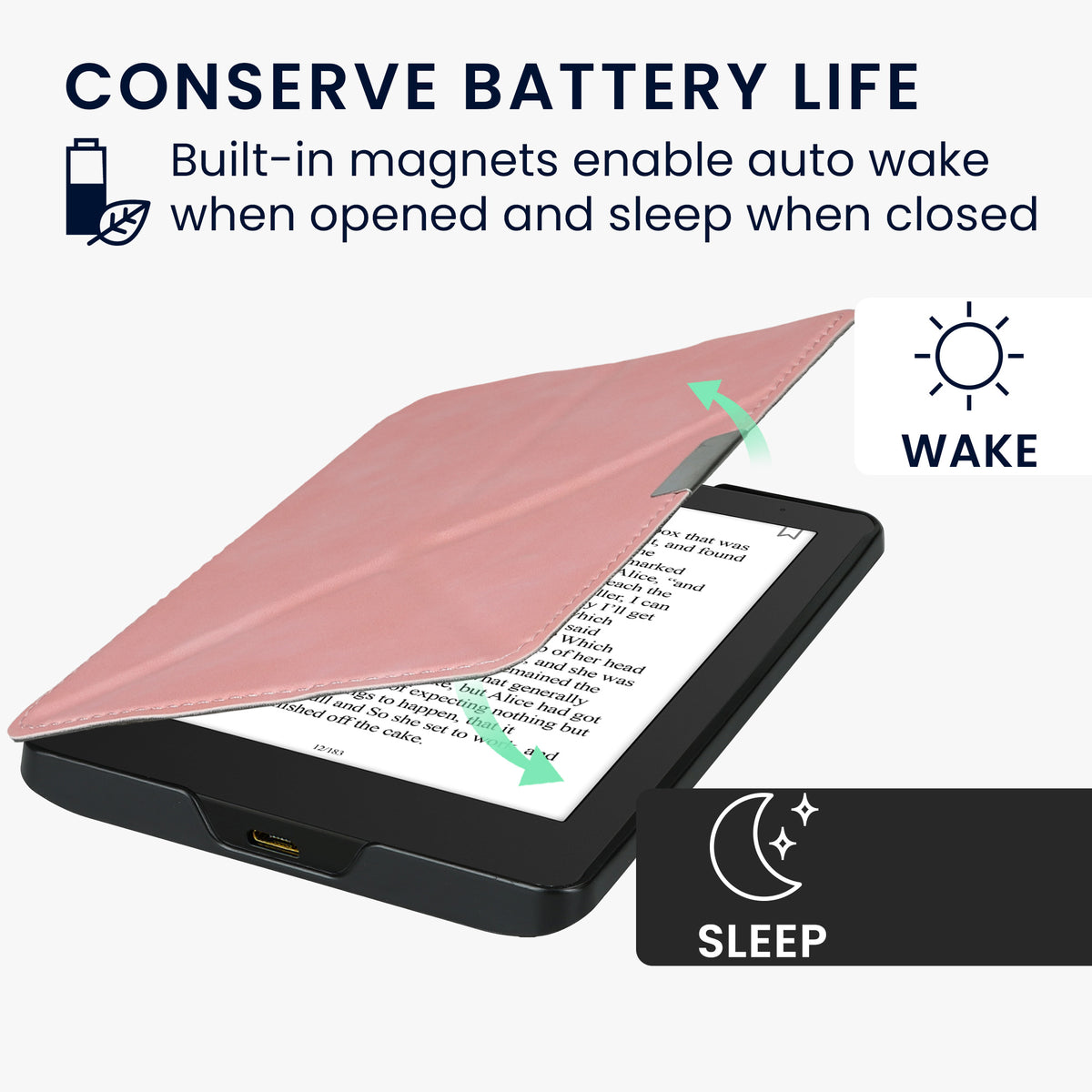 Kobo Aura Edition 2 mit Auto-Sleep Klapphülle