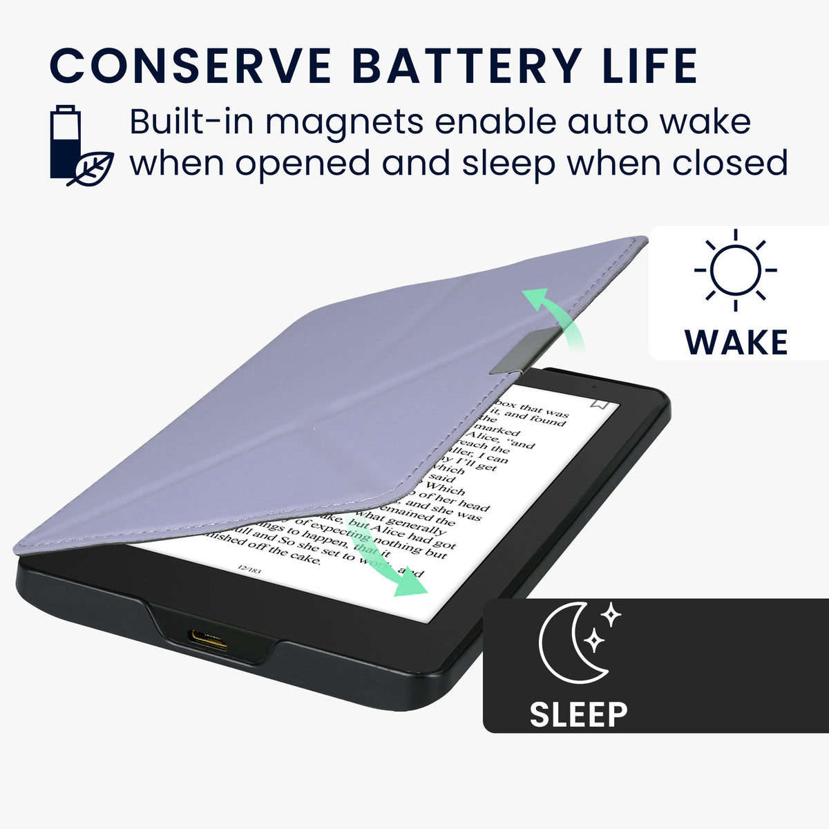 Kobo Aura Edition 2 mit Auto-Sleep Klapphülle