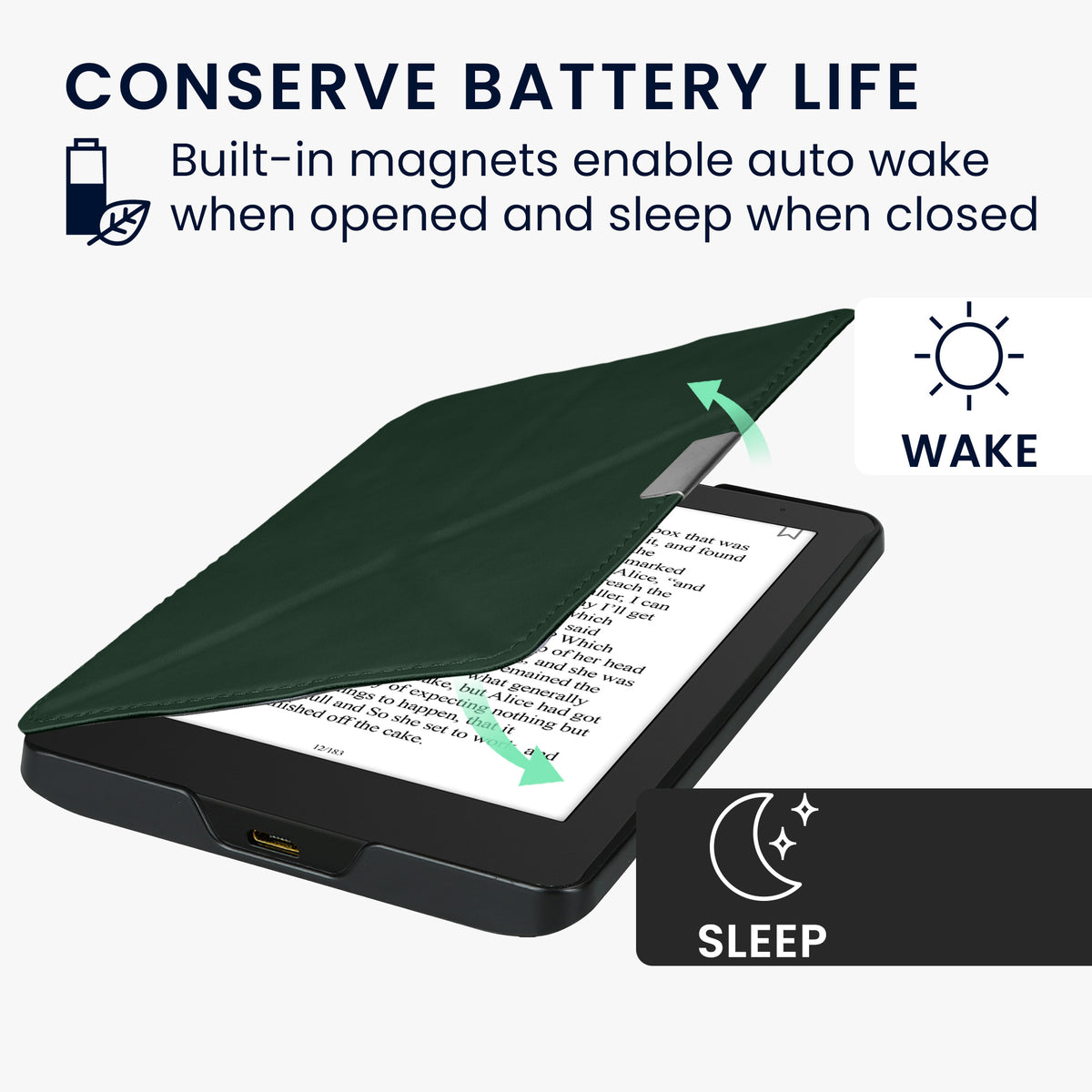 Kobo Aura Edition 2 mit Auto-Sleep Klapphülle