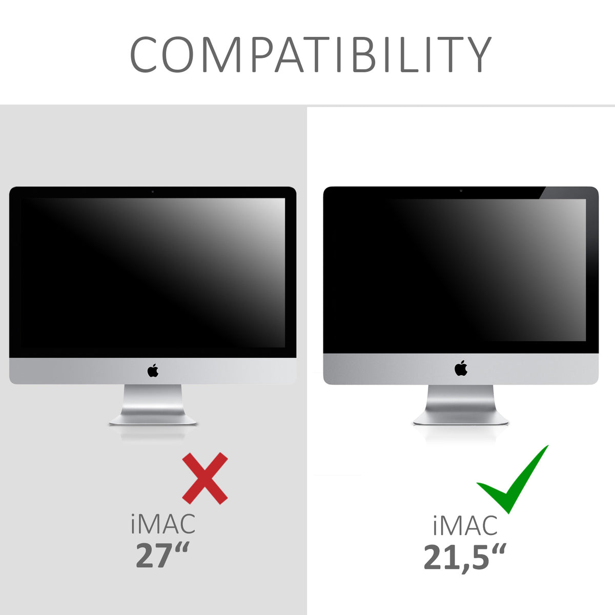 kwmobile Schutzhülle kompatibel mit Apple iMac 21.5" - Hülle PC Bildschirm - Computer Cover Case