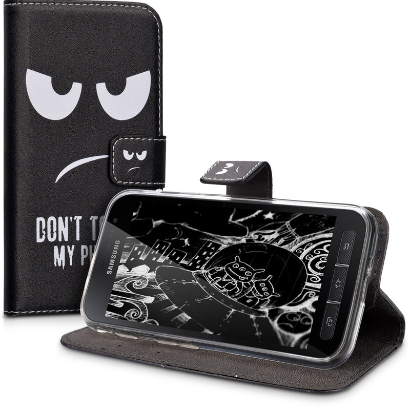 Kunstleder Hülle kompatibel mit Samsung Galaxy Xcover 4 / 4S