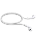 kwmobile Halteband kompatibel mit Apple Airpods 1 / 2 / Pro / 3 Headphones - Kopfhörer Halter Band Strap in Weiß Weiß  