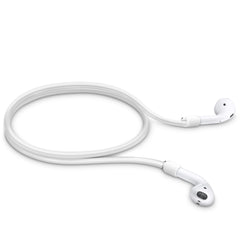 kwmobile Halteband kompatibel mit Apple Airpods 1 / 2 / Pro / 3 Headphones - Kopfhörer Halter Band Strap in Weiß Weiß  
