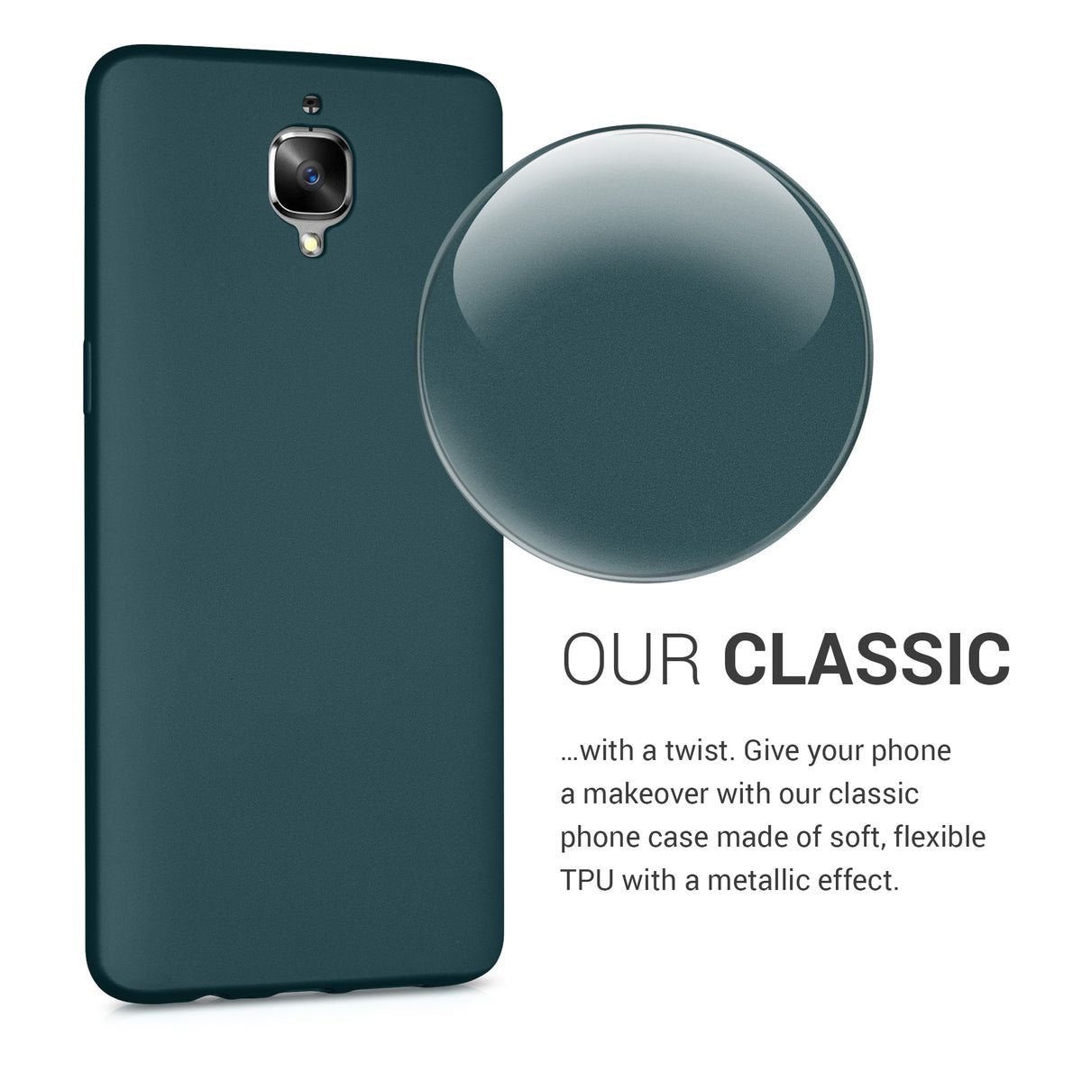 kwmobile Handyhülle für OnePlus 3 / 3T Hülle - Silikon Case - Schutzhülle Cover