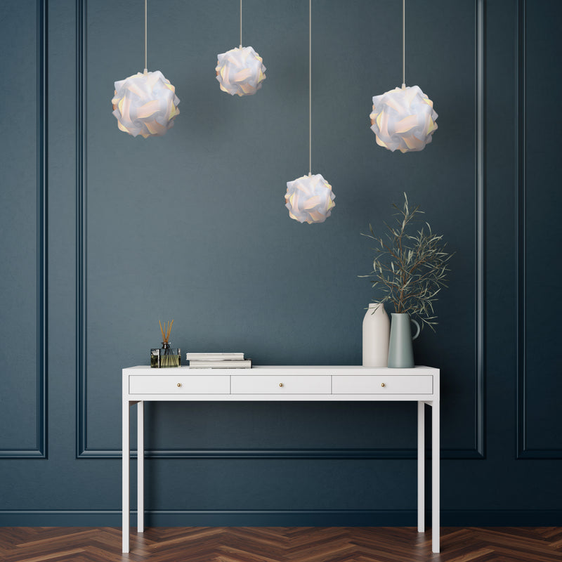 kwmobile Puzzle Lampenschirm Hängelampe - Lampshade - Deckenlampe Pendelleuchte - Puzzle Lampe min. 15 Designs - Gr. M