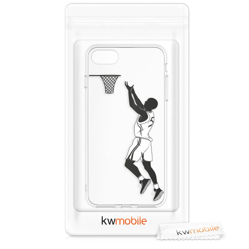 kwmobile Case kompatibel mit Apple iPhone SE (2022) / iPhone SE (2020) / iPhone 8 / iPhone 7 - Hülle Silikon transparent