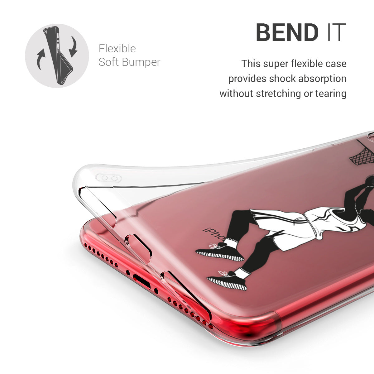 kwmobile Case kompatibel mit Apple iPhone SE (2022) / iPhone SE (2020) / iPhone 8 / iPhone 7 - Hülle Silikon transparent