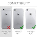 kwmobile Case kompatibel mit Apple iPhone SE (2022) / iPhone SE (2020) / iPhone 8 / iPhone 7 - Hülle Silikon transparent