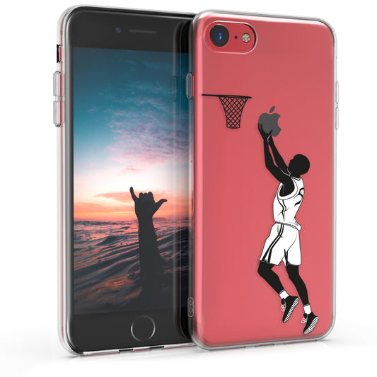 kwmobile Case kompatibel mit Apple iPhone SE (2022) / iPhone SE (2020) / iPhone 8 / iPhone 7 - Hülle Silikon transparent