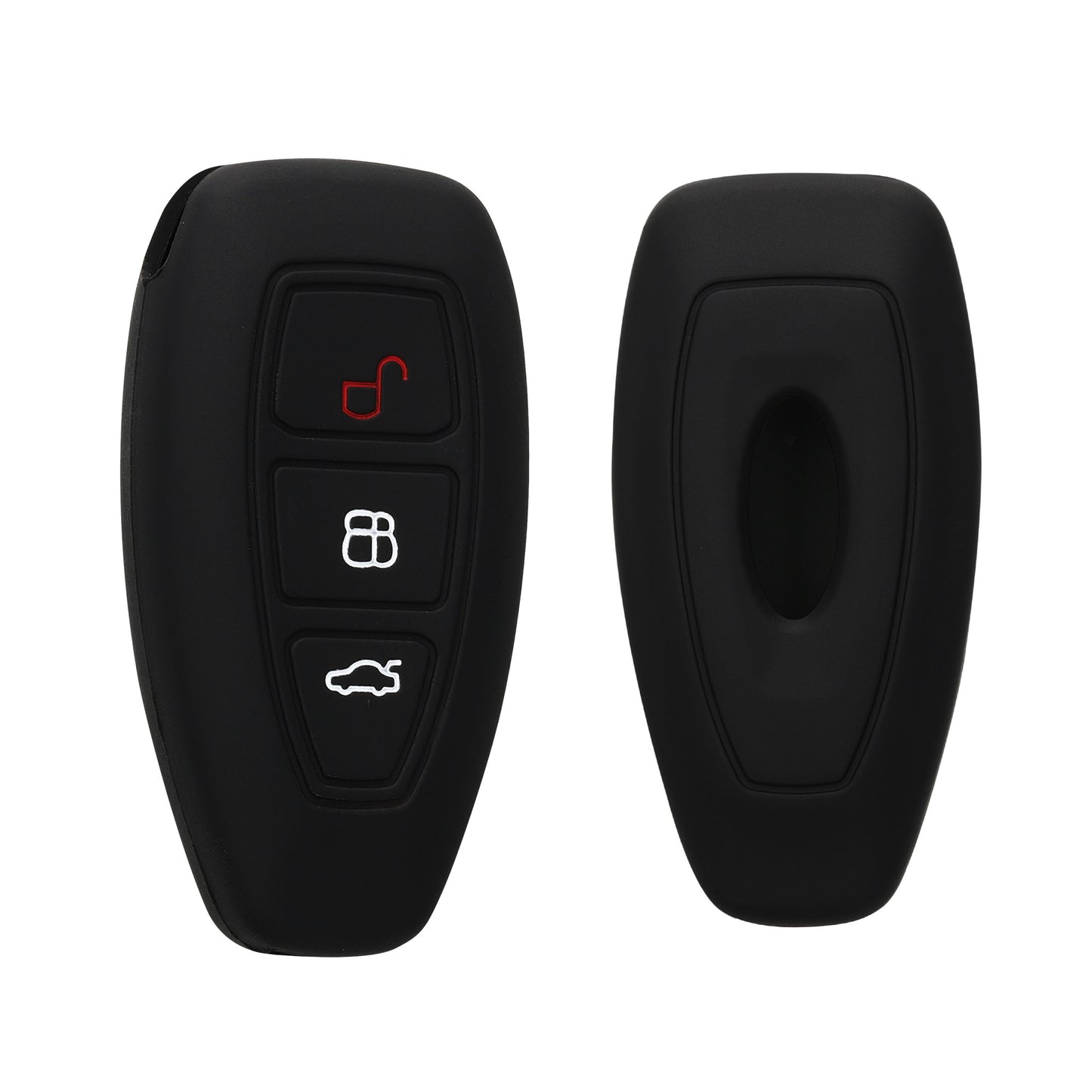 kwmobile Schlüsselhülle für Ford 3-Tasten Autoschlüssel Keyless Go Hülle - Schlüsselschutz Gehäuse