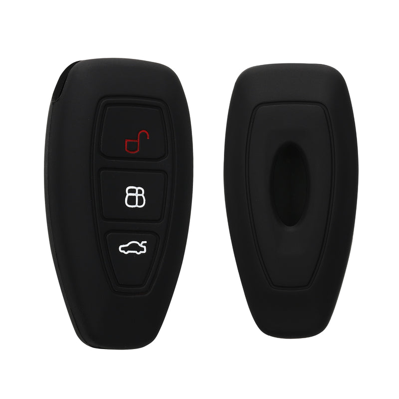 kwmobile Schlüsselhülle für Ford 3-Tasten Autoschlüssel Keyless Go Hülle - Schlüsselschutz Gehäuse