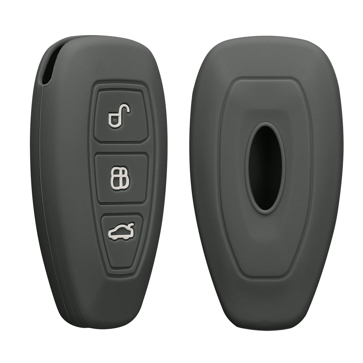 kwmobile Schlüsselhülle für Ford 3-Tasten Autoschlüssel Keyless Go Hülle - Schlüsselschutz Gehäuse