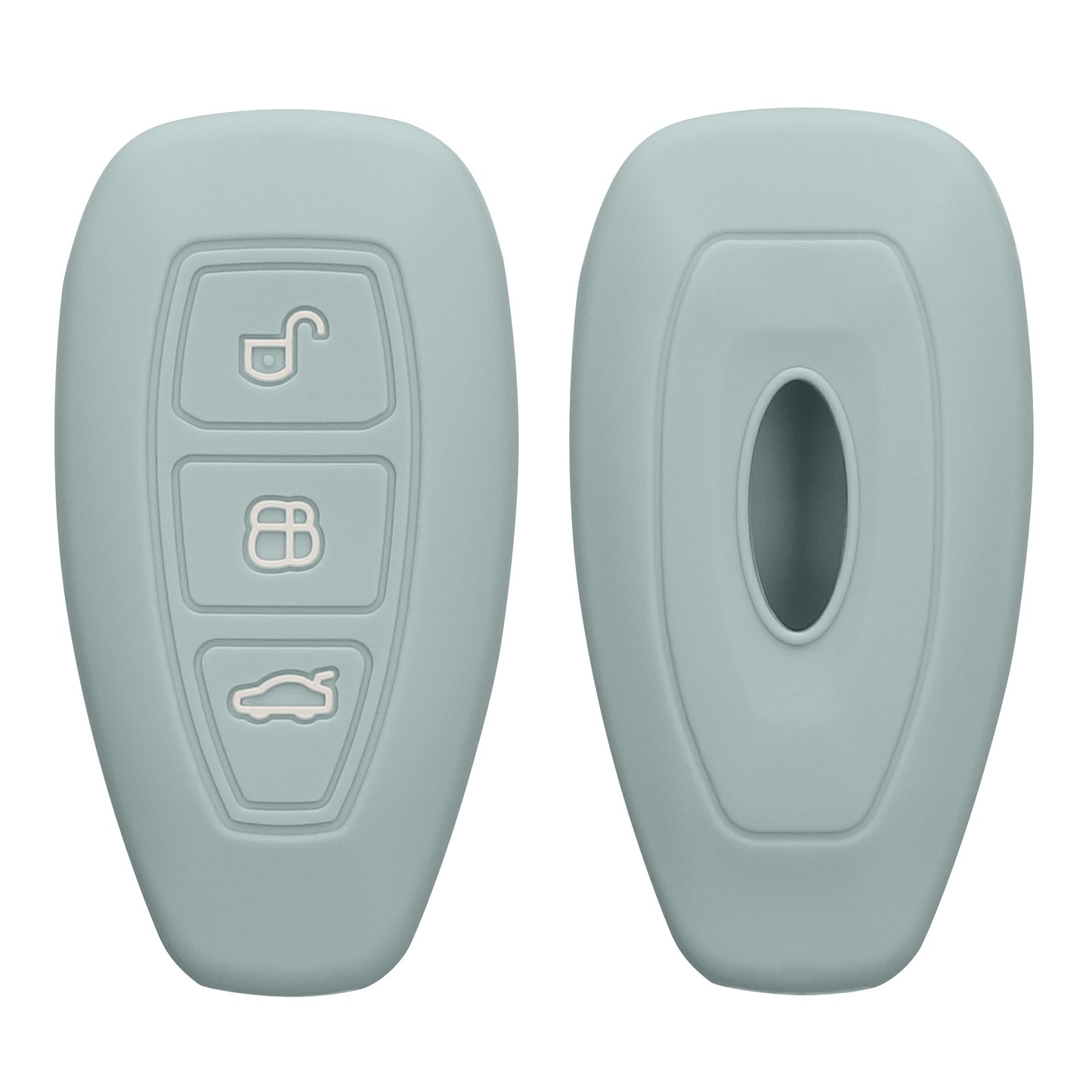 kwmobile Schlüsselhülle für Ford 3-Tasten Autoschlüssel Keyless Go Hülle - Schlüsselschutz Gehäuse