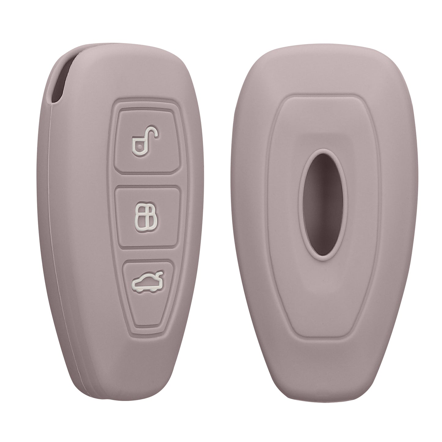 kwmobile Schlüsselhülle für Ford 3-Tasten Autoschlüssel Keyless Go Hülle - Schlüsselschutz Gehäuse