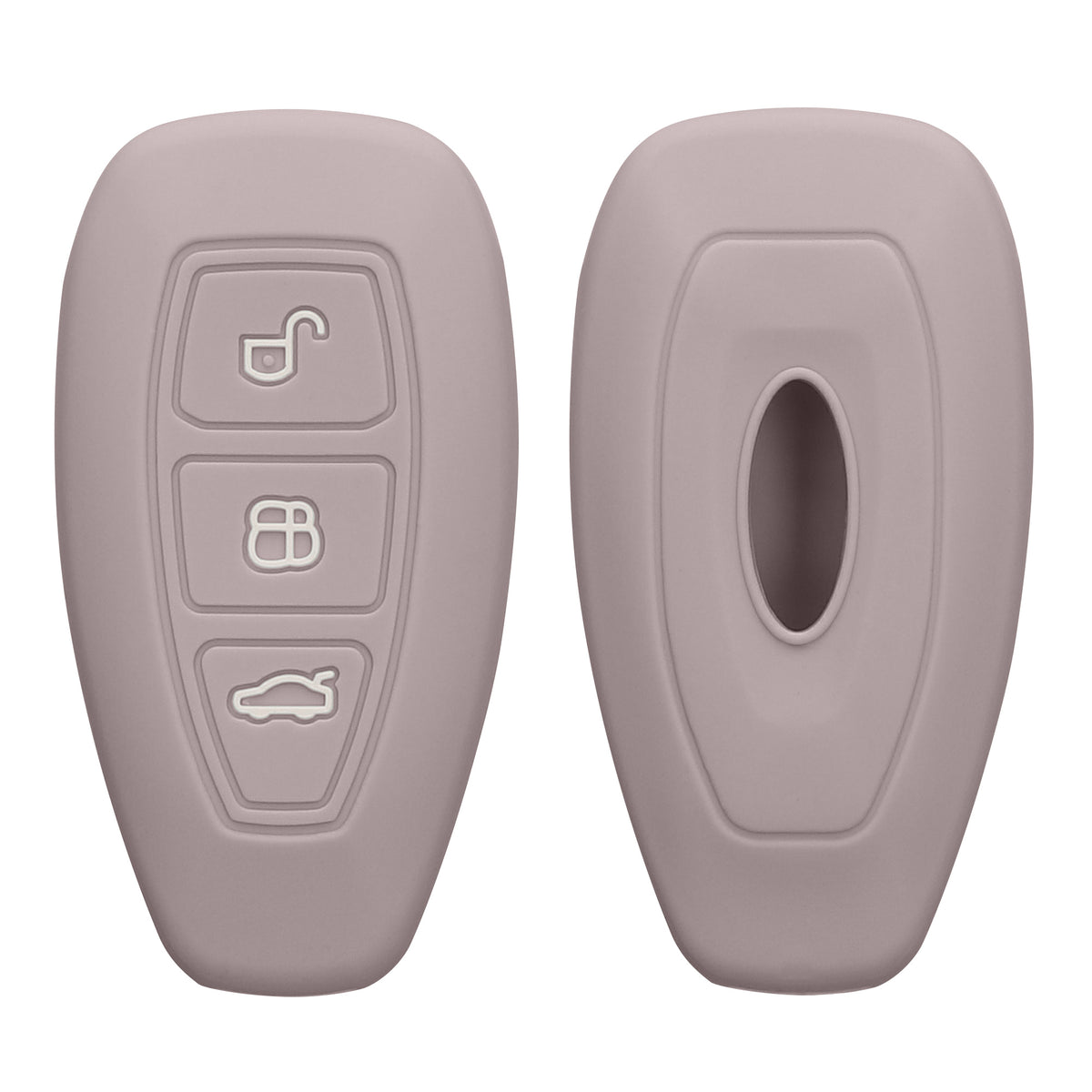 kwmobile Schlüsselhülle für Ford 3-Tasten Autoschlüssel Keyless Go Hülle - Schlüsselschutz Gehäuse
